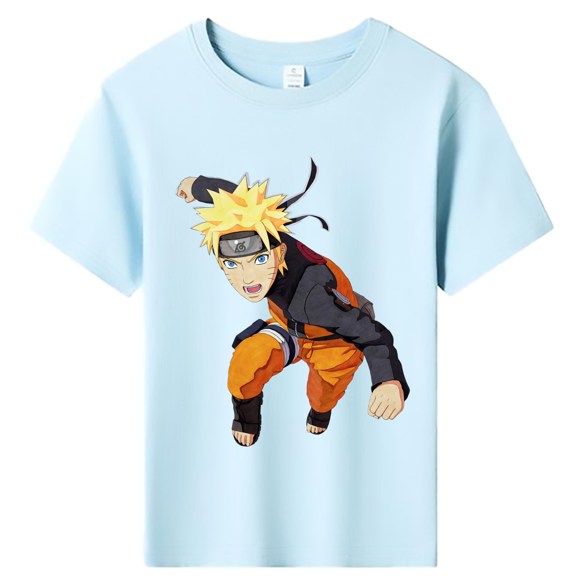 （画像用） NARUTO -ナルト- うずまき ナルト Uzumaki Naruto 綿100％キッズTシャツ（フロントプリント）